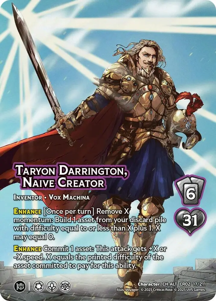 Taryon Darrington, Naive Creator (Alternate Art) card front