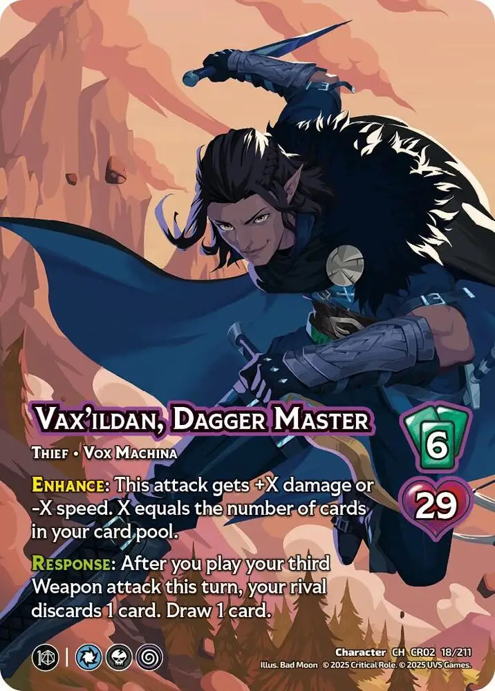 Vax'ildan, Dagger Master card front