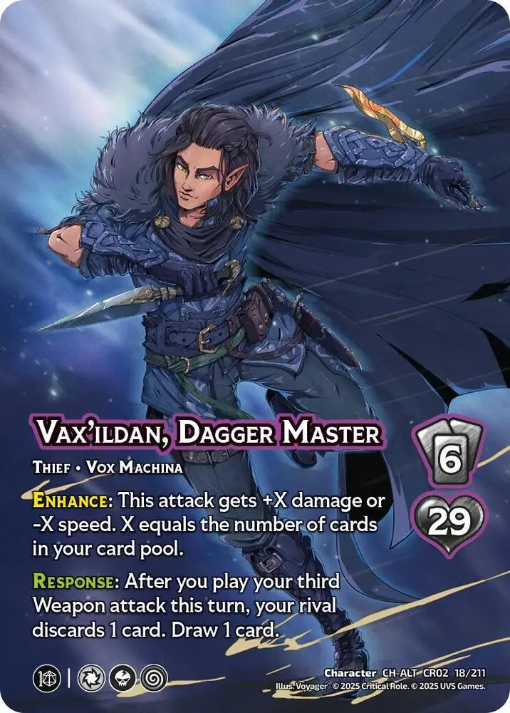 Vax'ildan, Dagger Master (Alternate Art) card front
