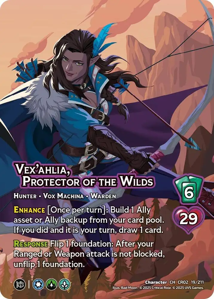 Vex'ahlia, Protector of the Wilds card front