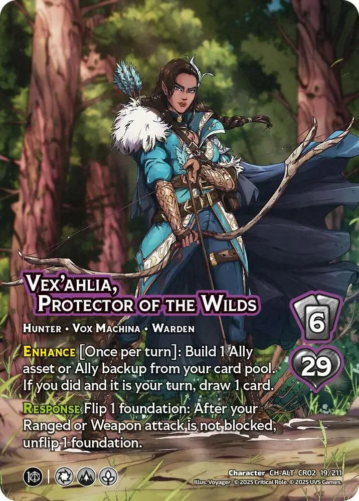 Vex'ahlia, Protector of the Wilds (Alternate Art) card front