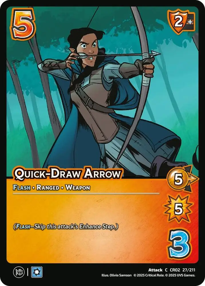 Quick-Draw Arrow card front