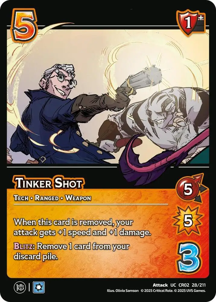 Tinker Shot card front