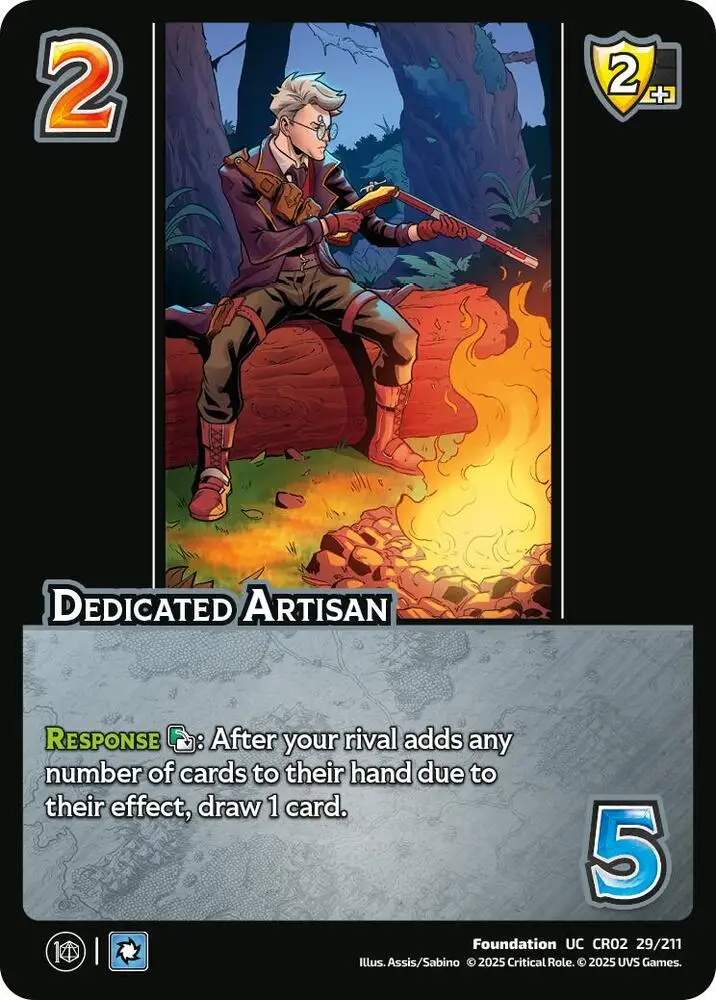 Dedicated Artisan card front