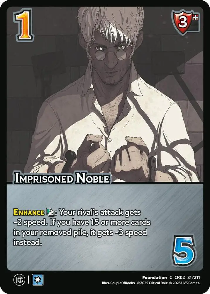 Imprisoned Noble card front