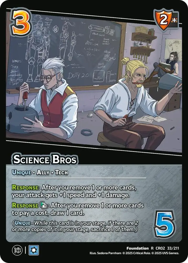 Science Bros card front
