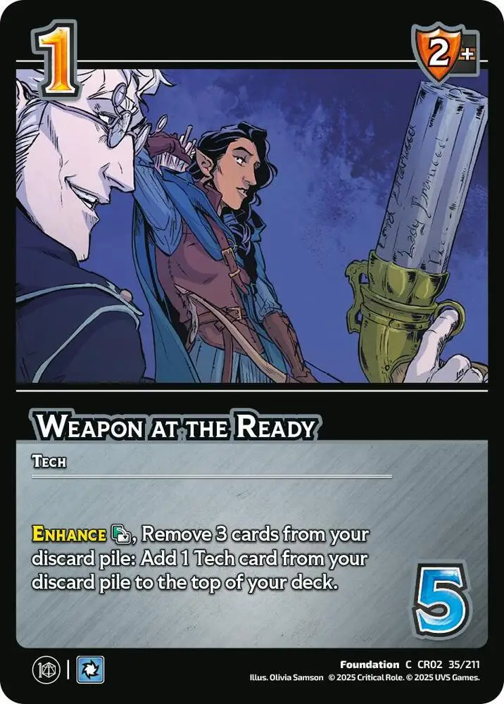 Weapon at the Ready card front