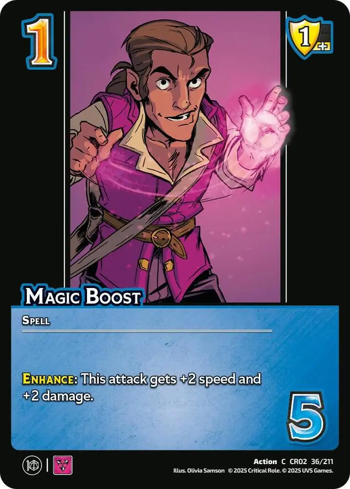 Magic Boost card front