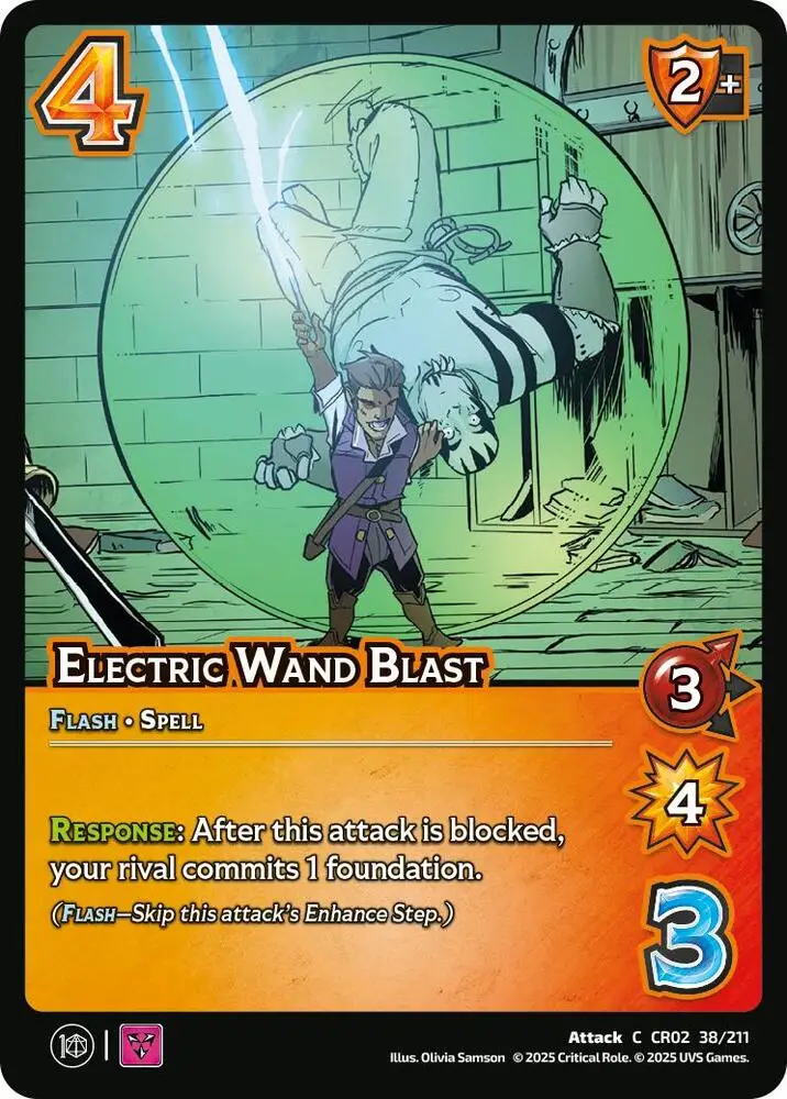 Electric Wand Blast card front