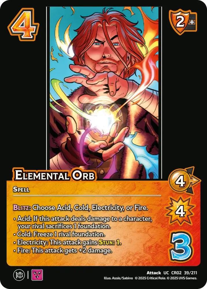 Elemental Orb card front