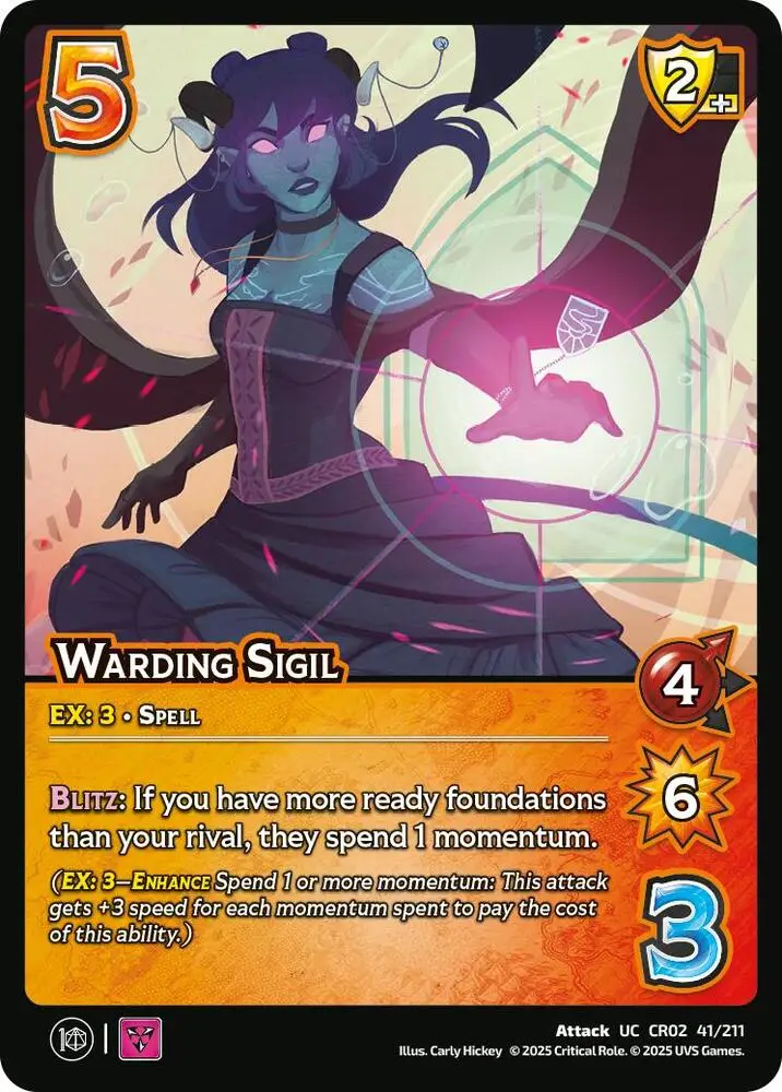 Warding Sigil card front