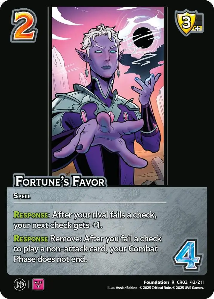Fortune's Favor card front