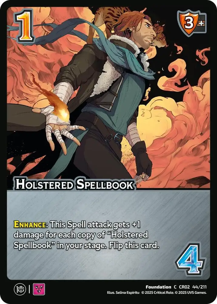 Holstered Spellbook card front