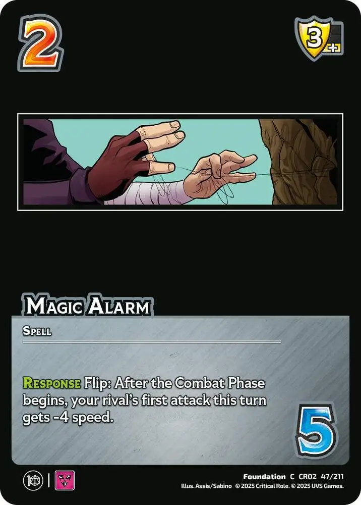 Magic Alarm card front