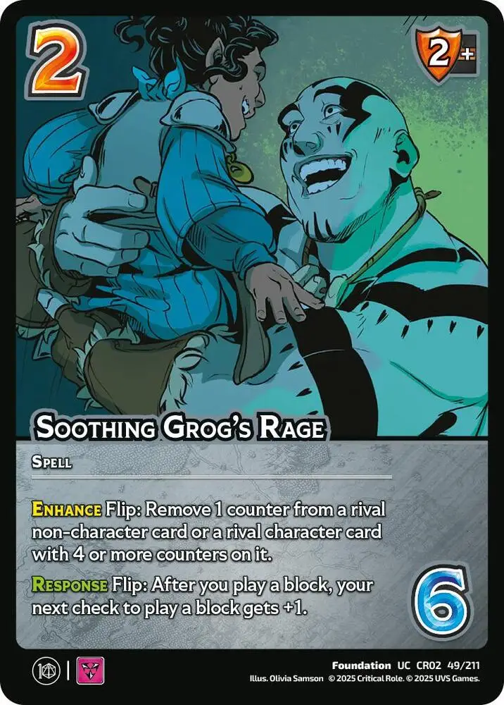 Soothing Grog's Rage card front