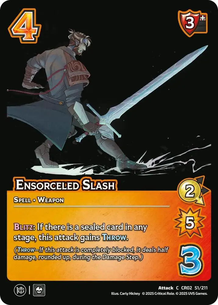 Ensorceled Slash card front