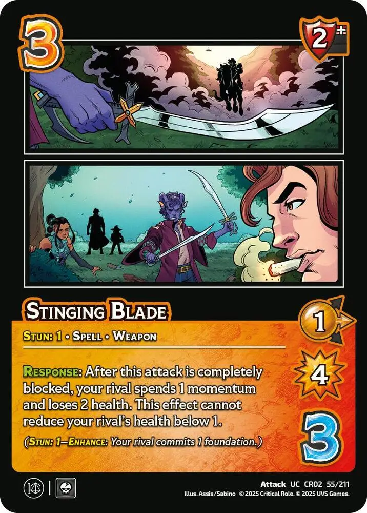 Stinging Blade card front