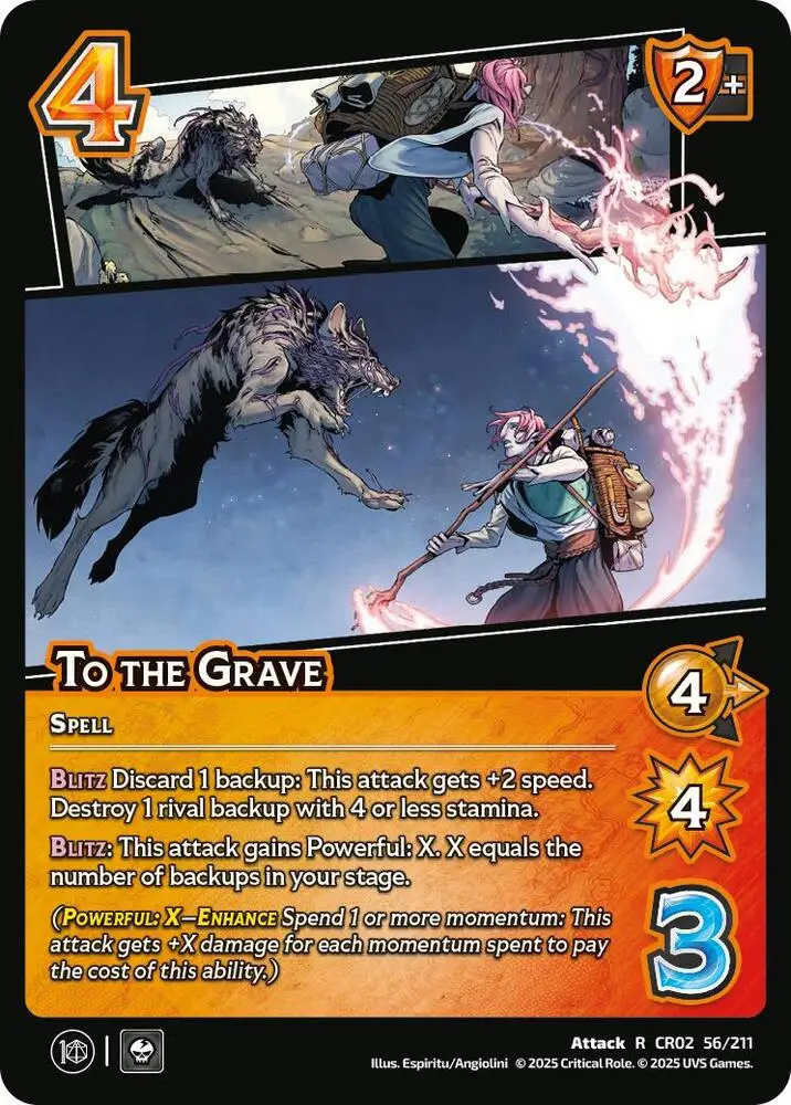 To the Grave card front