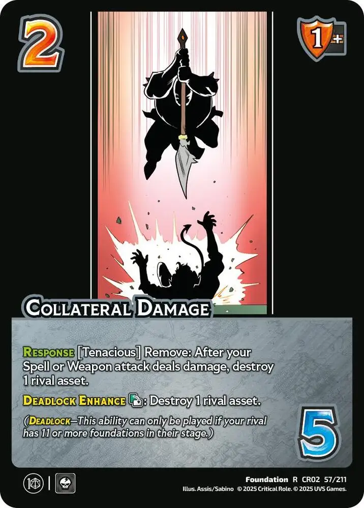 Collateral Damage card front