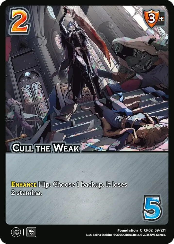 Cull the Weak card front
