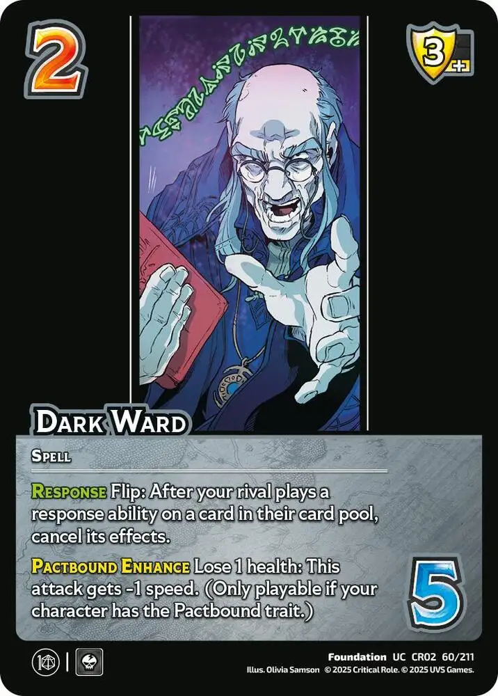 Dark Ward card front