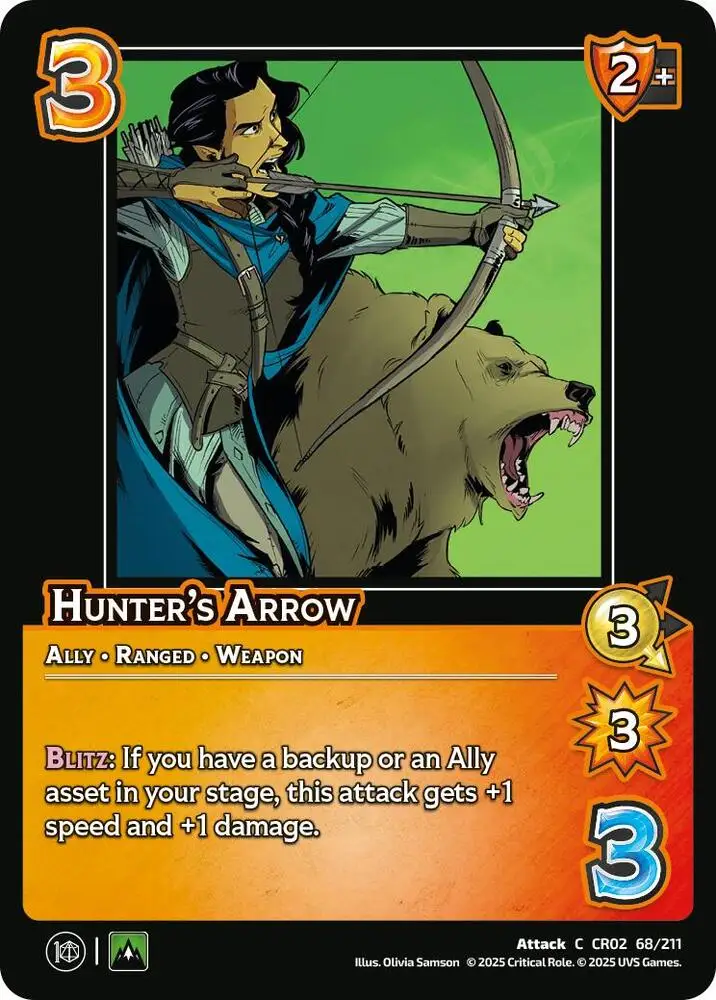 Hunter's Arrow card front