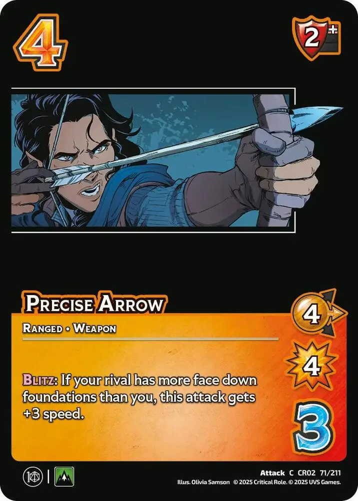 Precise Arrow card front