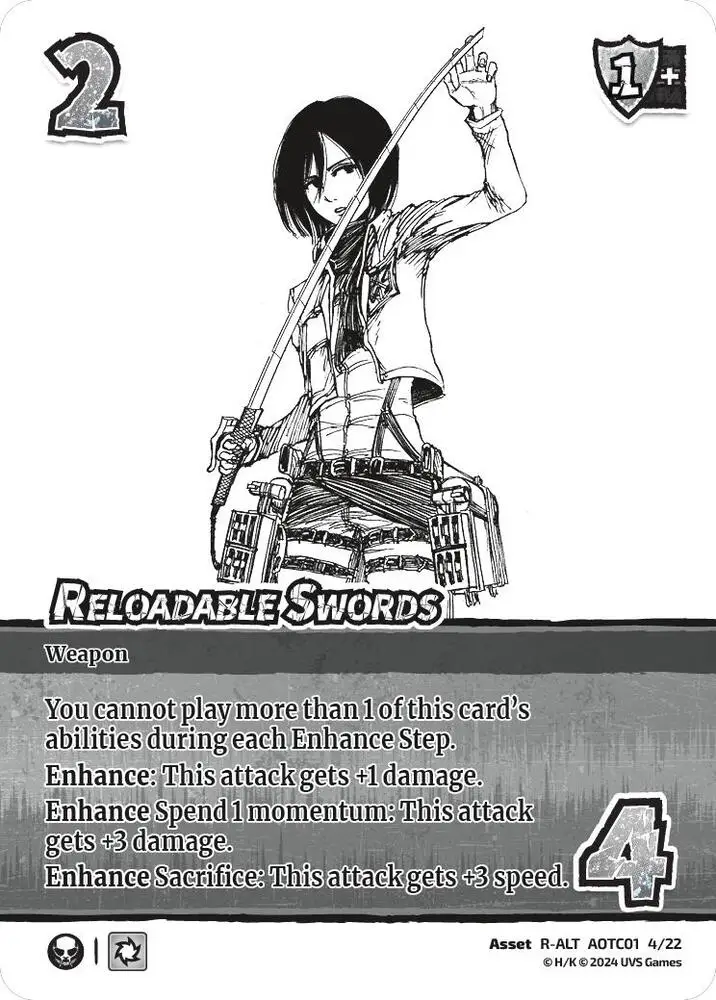 Reloadable Swords (Alternate Art) card front