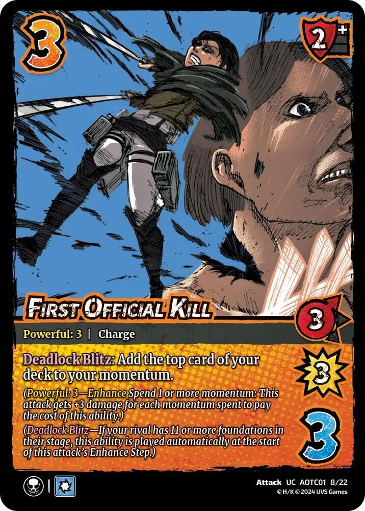 First Official Kill card front