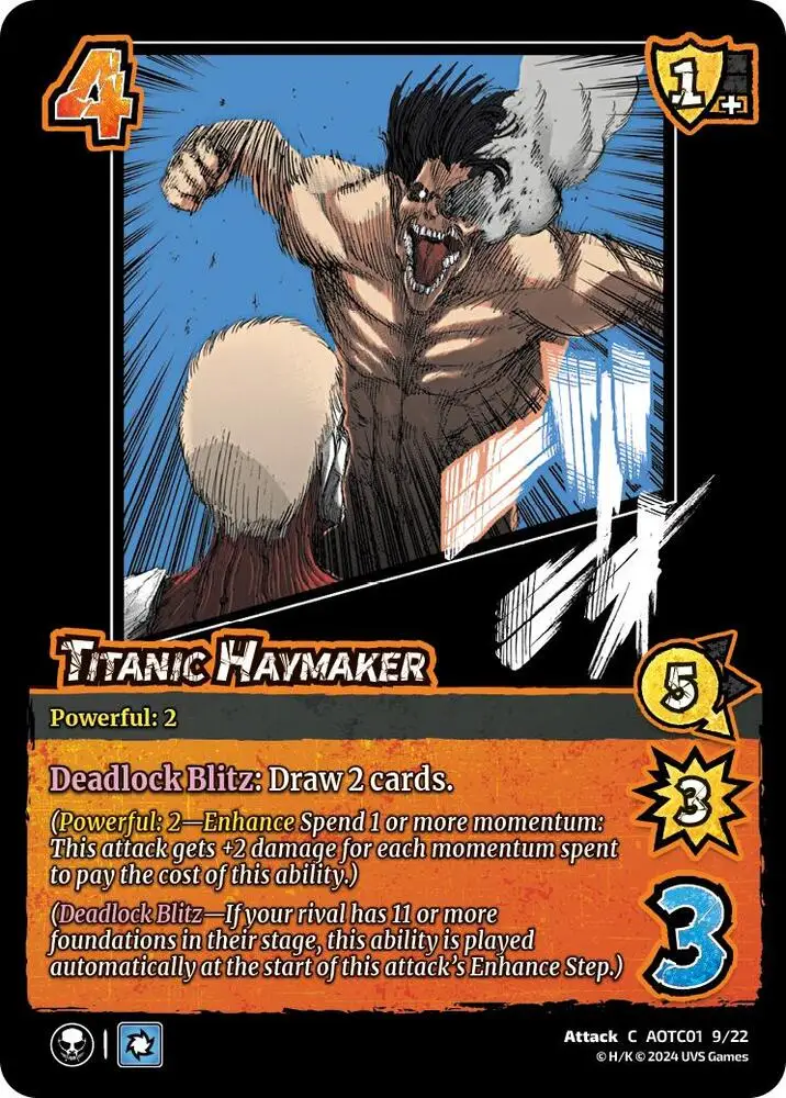 Titanic Haymaker card front