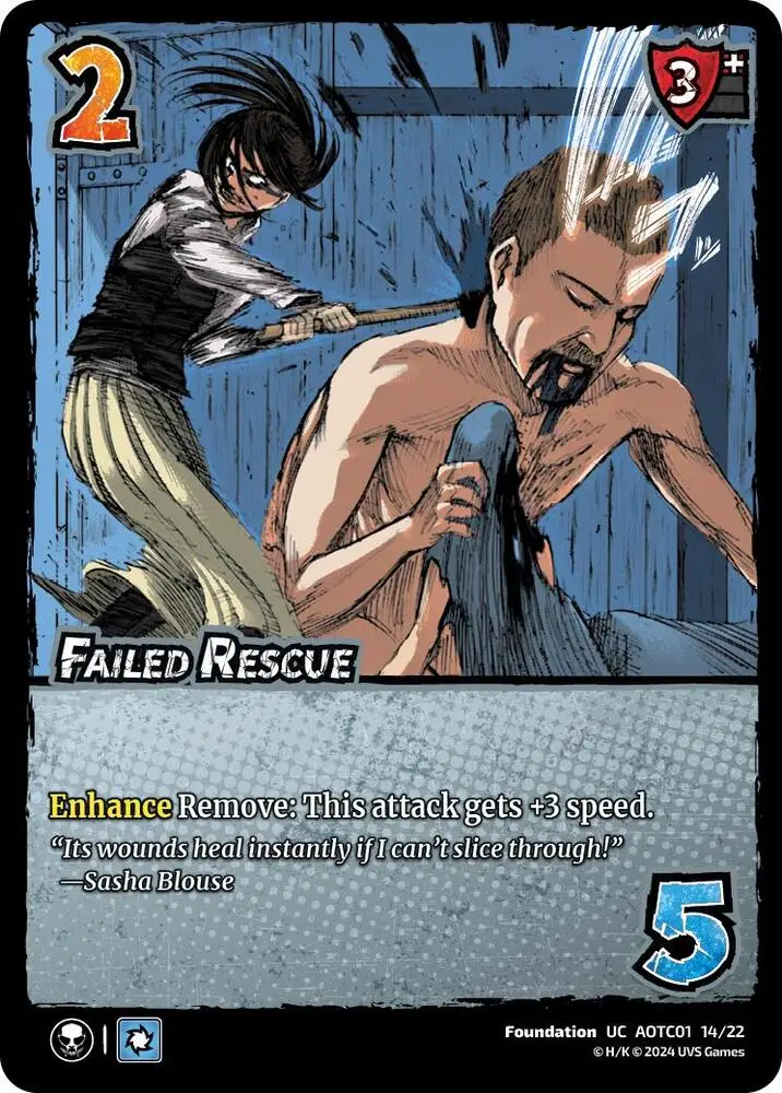 Failed Rescue card front
