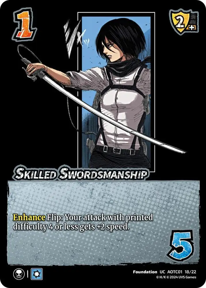Skilled Swordsmanship card front