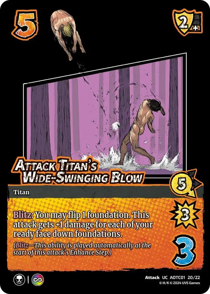 Attack Titan's Wide-Swinging Blow card front