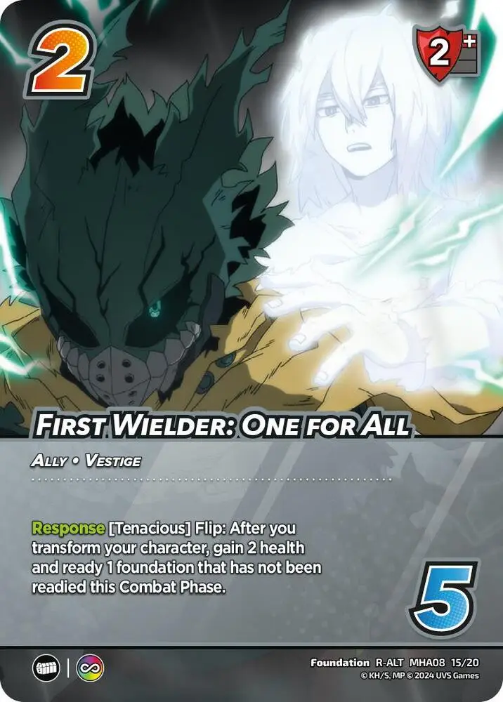 First Wielder: One for All (Alternate Art) card front