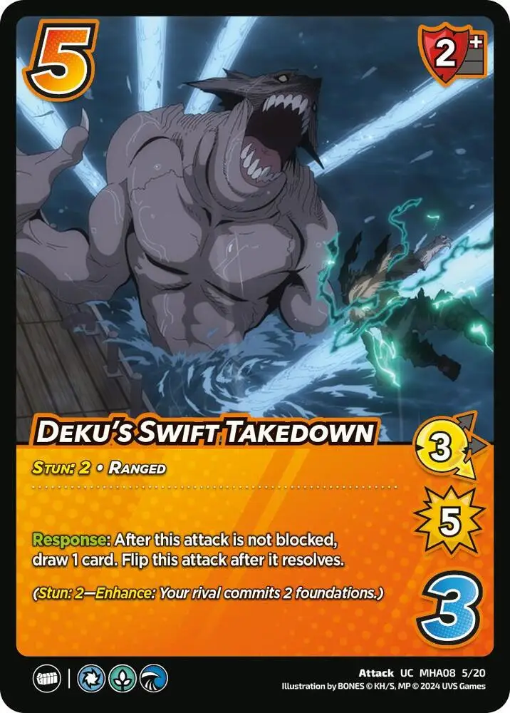 Deku's Swift Takedown card front