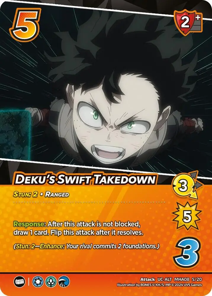 Deku's Swift Takedown (Alternate Art) card front