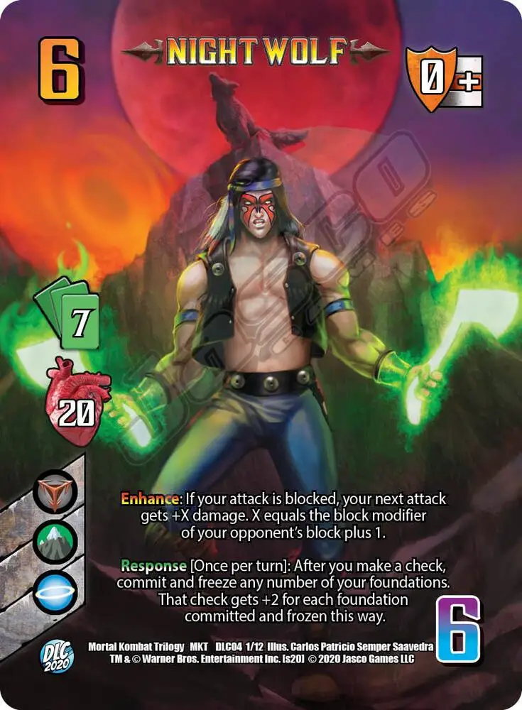 Night Wolf card front