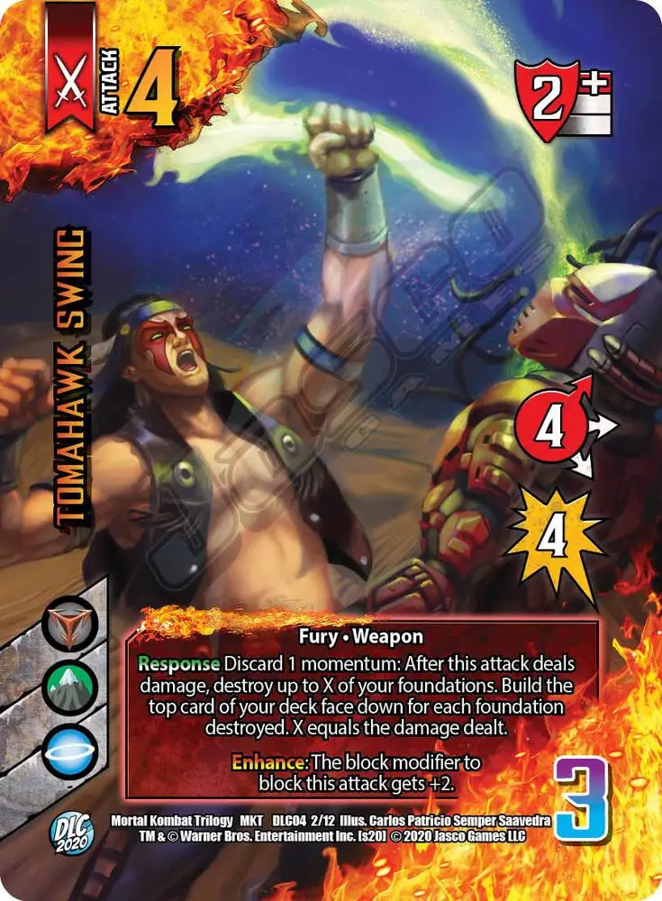 Tomahawk Swing card front