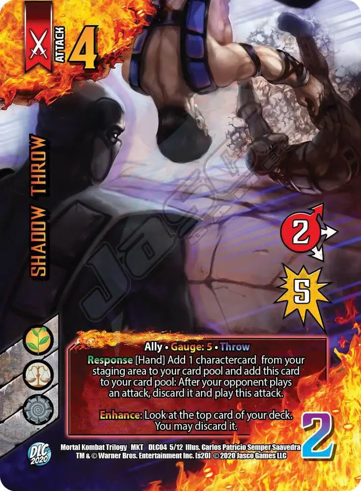 Shadow Throw card front