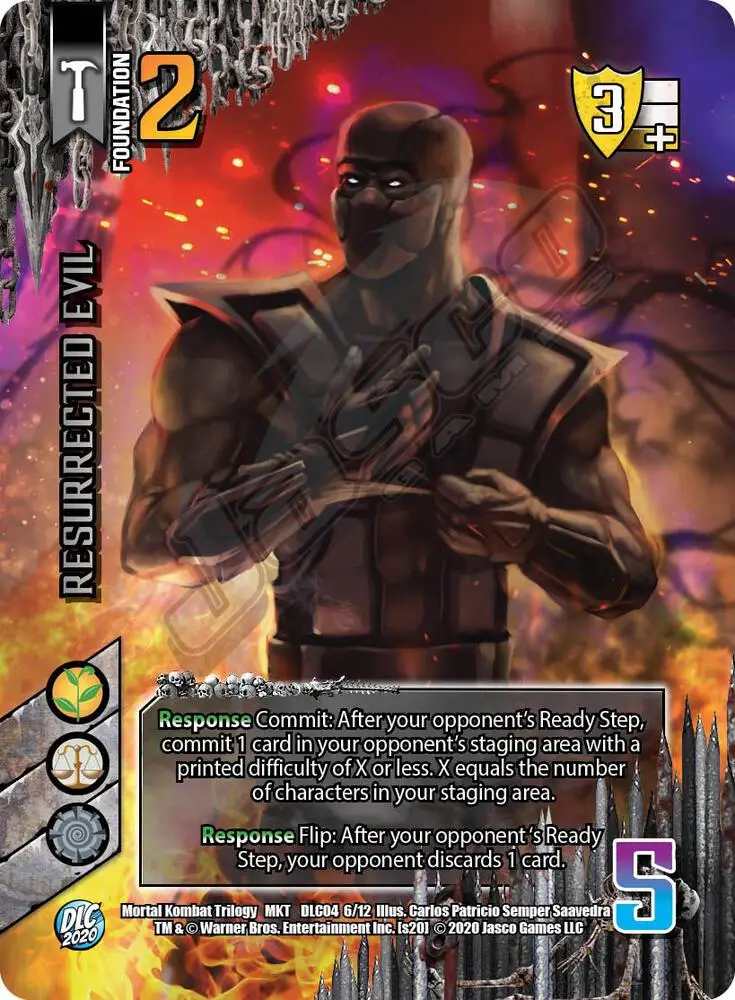 Resurrected Evil card front