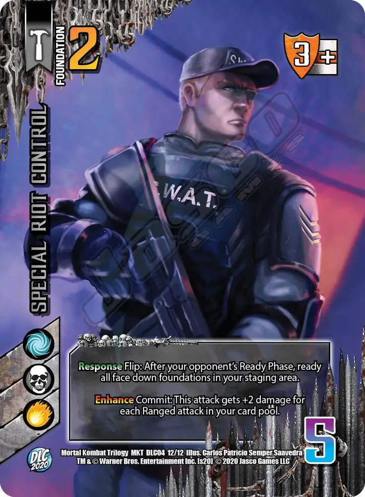 Special Riot Control card front