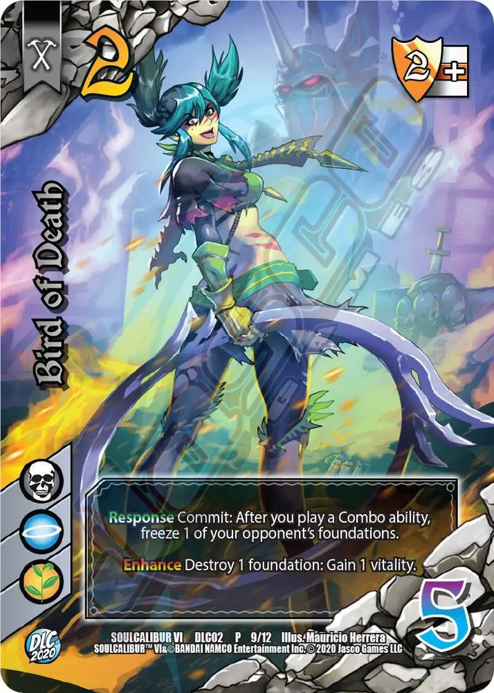 Bird of Death card front