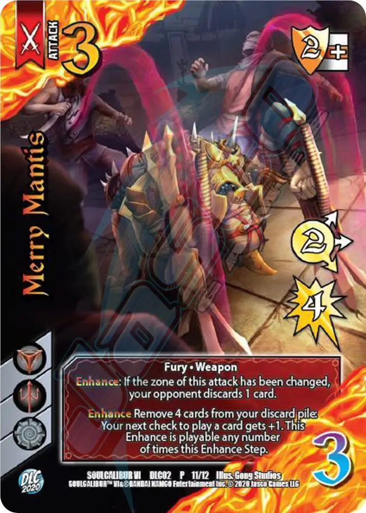 Merry Mantis card front