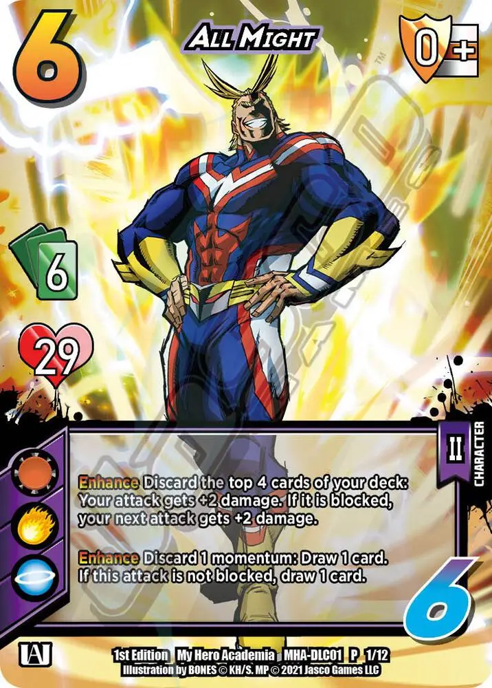All Might card front