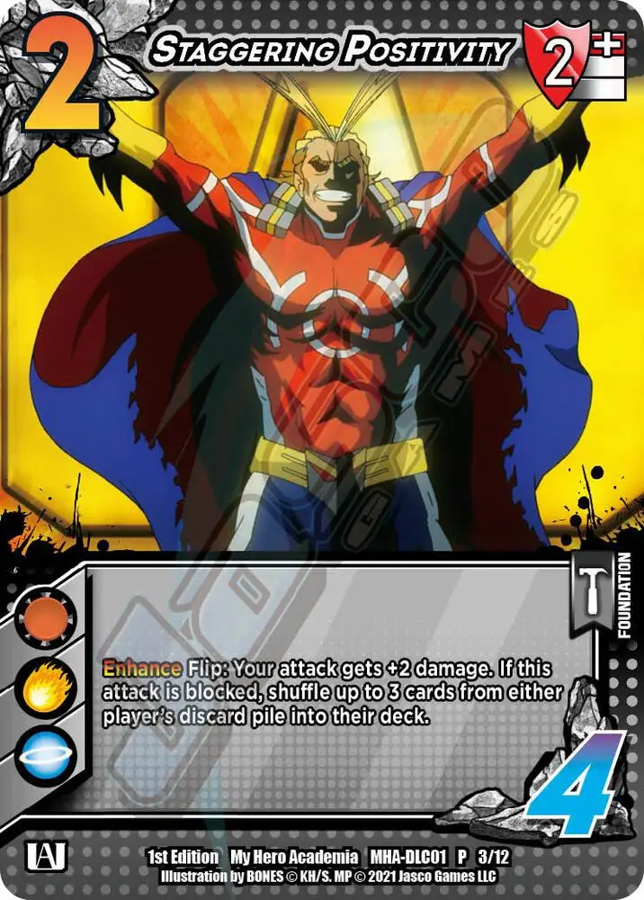 Staggering Positivity card front