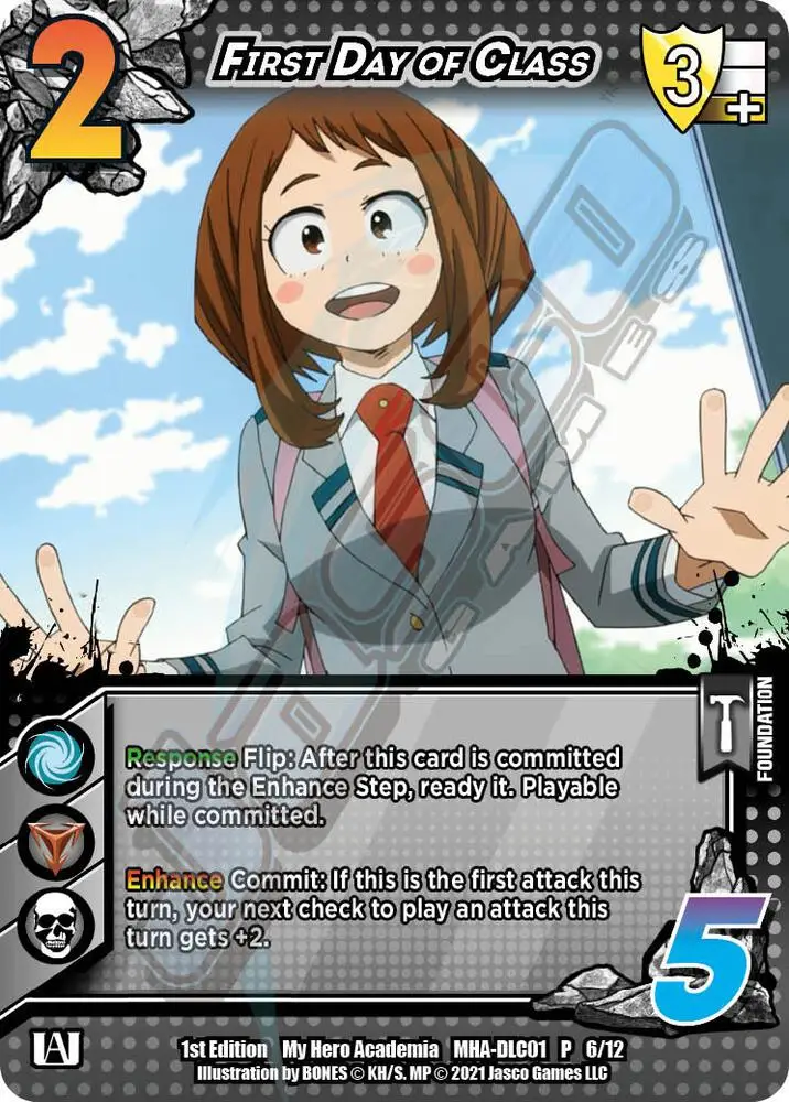 First Day of Class card front
