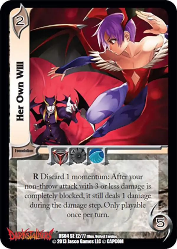 Her Own Will card front