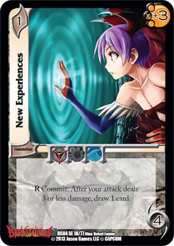 New Experiences card front