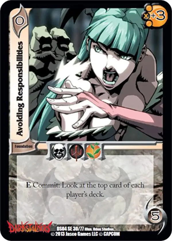 Avoiding Responsibilities card front