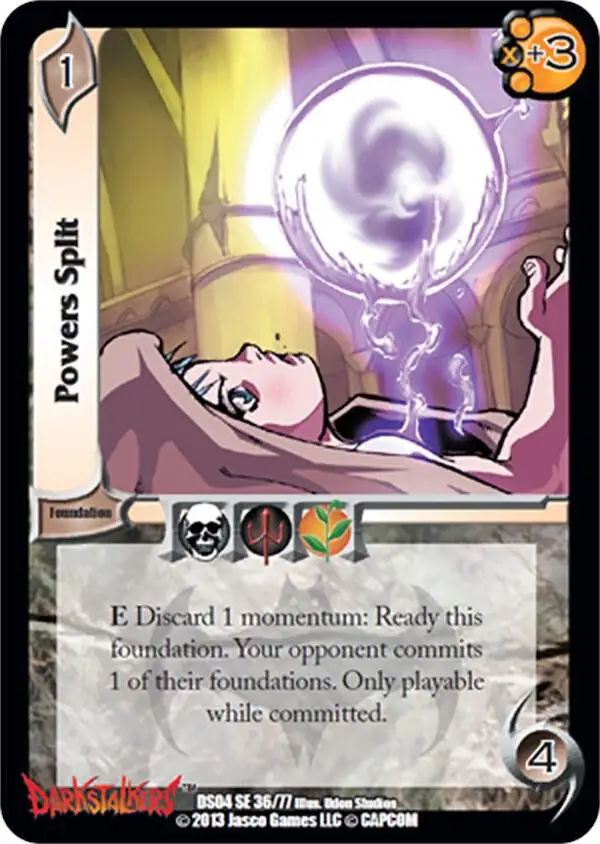 Powers Split card front